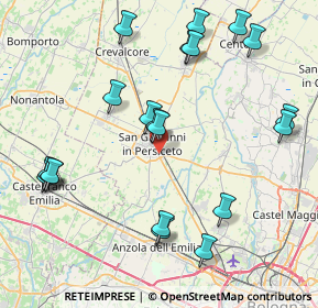 Mappa Via Cristoforo Colombo, 40017 San Giovanni in Persiceto BO, Italia (9.486)