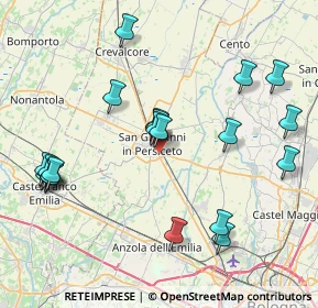 Mappa Via Cristoforo Colombo, 40017 San Giovanni in Persiceto BO, Italia (8.946)