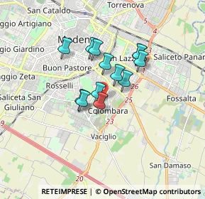 Mappa Stradello Medici - Caula, 41125 Modena MO, Italia (1.22615)