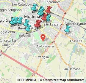 Mappa Stradello Medici - Caula, 41125 Modena MO, Italia (2.26588)