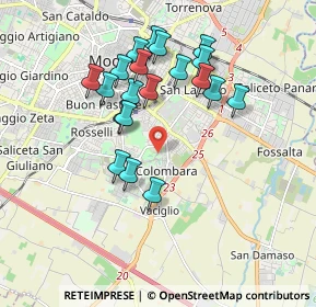 Mappa Stradello Medici - Caula, 41125 Modena MO, Italia (1.7245)