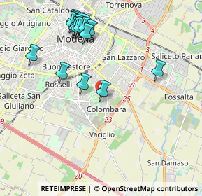 Mappa Stradello Medici - Caula, 41125 Modena MO, Italia (2.29947)