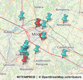 Mappa Stradello Medici - Caula, 41125 Modena MO, Italia (7.71067)