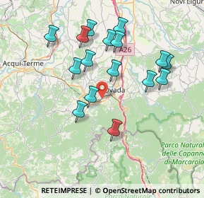 Mappa Zona industriale vicino a, 15076 Ovada AL, Italia (7.28938)