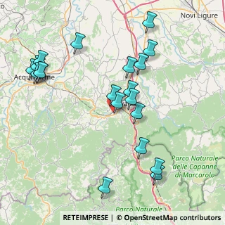 Mappa Zona industriale vicino a, 15076 Ovada AL, Italia (9.06)