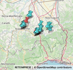 Mappa Zona industriale vicino a, 15076 Ovada AL, Italia (8.2475)