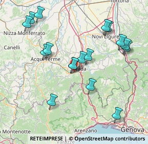 Mappa Zona industriale vicino a, 15076 Ovada AL, Italia (16.62647)