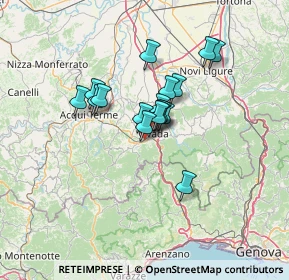 Mappa Zona industriale vicino a, 15076 Ovada AL, Italia (9.47588)