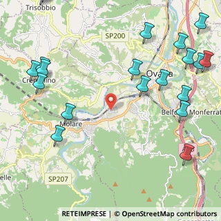 Mappa Zona industriale vicino a, 15076 Ovada AL, Italia (3.127)