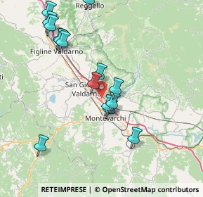 Mappa Via Poggilupi in Monsorbi - Pettini, 52028 Terranuova Bracciolini AR, Italia (8.23733)