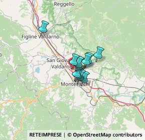 Mappa Via Poggilupi in Monsorbi - Pettini, 52028 Terranuova Bracciolini AR, Italia (3.30364)