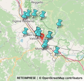 Mappa Via Poggilupi in Monsorbi - Pettini, 52028 Terranuova Bracciolini AR, Italia (5.436)