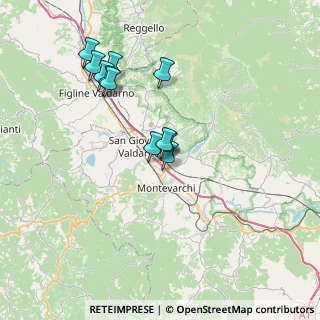 Mappa Via Poggilupi in Monsorbi - Pettini, 52028 Terranuova Bracciolini AR, Italia (6.75364)