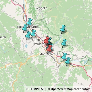 Mappa Via Poggilupi in Monsorbi - Pettini, 52028 Terranuova Bracciolini AR, Italia (5.29563)