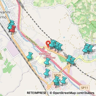 Mappa Via Poggilupi in Monsorbi - Pettini, 52028 Terranuova Bracciolini AR, Italia (1.3775)