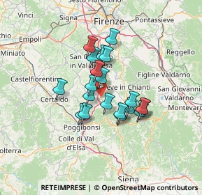 Mappa Strada provinciale 94 Chiantigiana, 50028 Tavarnelle Val di Pesa FI, Italia (10.017)
