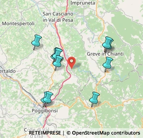 Mappa Strada provinciale 94 Chiantigiana, 50028 Tavarnelle Val di Pesa FI, Italia (7.33545)