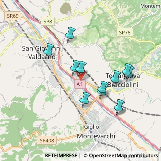 Mappa Strada Poggilupi, 52028 Terranuova Bracciolini AR, Italia (1.81167)