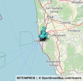 Mappa Via P. A. del Corona, 57125 Livorno LI, Italia (7.48818)