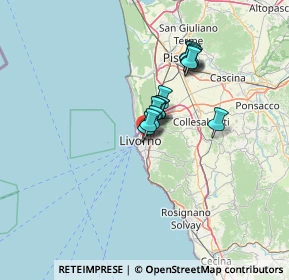 Mappa Via P. A. del Corona, 57125 Livorno LI, Italia (8.55429)