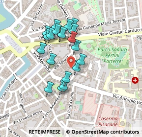Mappa Via P. A. del Corona, 57125 Livorno LI, Italia (0.197)