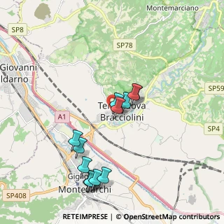 Mappa Via Gaetano Donizetti, 52028 Terranuova Bracciolini AR, Italia (2.03)