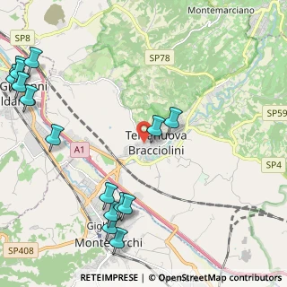 Mappa Via Gaetano Donizetti, 52028 Terranuova Bracciolini AR, Italia (3.09133)