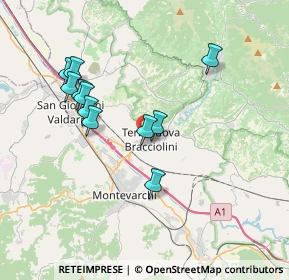 Mappa Via Gaetano Donizetti, 52028 Terranuova Bracciolini AR, Italia (3.54455)