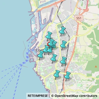 Mappa Piazza Venti Settembre, 57125 Livorno LI, Italia (1.28333)