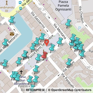 Mappa Piazza XX Settembre, 57125 Livorno LI, Italia (0.07931)