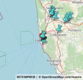 Mappa Piazza XX Settembre, 57125 Livorno LI, Italia (14.03625)