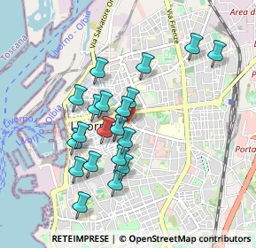 Mappa Piazza XX Settembre, 57125 Livorno LI, Italia (0.844)