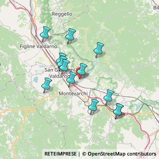 Mappa Via Giuseppe Garibaldi, 52028 Terranuova Bracciolini AR, Italia (7.08462)