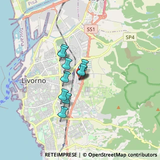 Mappa Via Gino Graziani, 57121 Livorno LI, Italia (1.05182)
