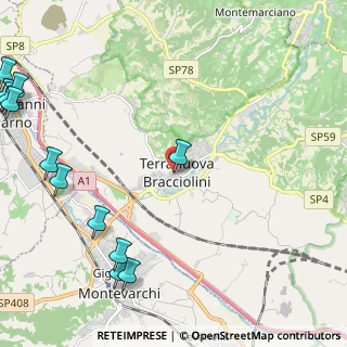 Mappa Via Cesare Battisti, 52028 Terranuova Bracciolini AR, Italia (3.56462)