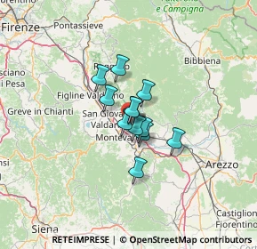Mappa Via XXVII Aprile, 52028 Terranuova Bracciolini AR, Italia (6.89667)