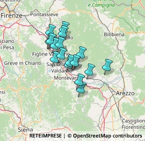 Mappa Via XXVII Aprile, 52028 Terranuova Bracciolini AR, Italia (9.66353)