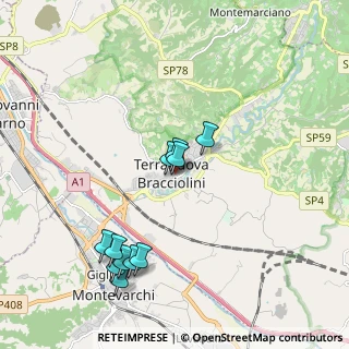 Mappa Via Enrico Toti, 52028 Terranuova Bracciolini AR, Italia (2.04727)