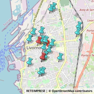 Mappa Piazza Pamela Ognissanti, 57125 Livorno LI, Italia (0.8875)