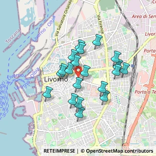 Mappa Piazza Pamela Ognissanti, 57125 Livorno LI, Italia (0.7665)