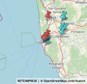 Mappa Piazza Pamela Ognissanti, 57125 Livorno LI, Italia (9.85364)