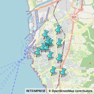 Mappa Piazza Pamela Ognissanti, 57125 Livorno LI, Italia (1.275)