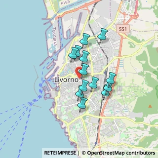 Mappa Via Sproni, 57125 Livorno LI, Italia (1.33231)