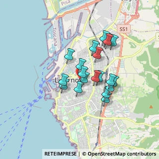 Mappa Via Sproni, 57125 Livorno LI, Italia (1.4205)