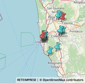 Mappa Via Sproni, 57125 Livorno LI, Italia (8.34375)