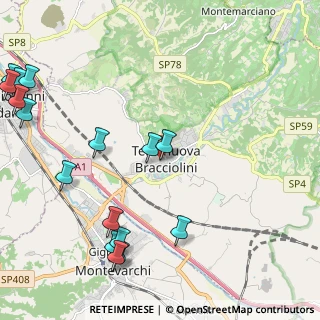 Mappa Via Concini, 52028 Terranuova Bracciolini AR, Italia (3.0675)