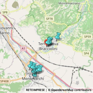 Mappa Via Concini, 52028 Terranuova Bracciolini AR, Italia (1.99273)