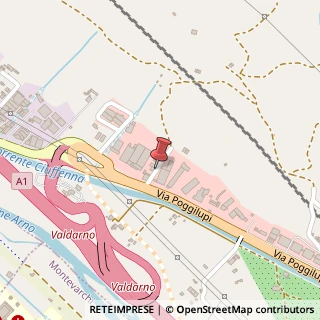 Mappa Via IX Strada Poggilupi, 112, 52028 Terranuova Bracciolini, Arezzo (Toscana)