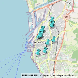 Mappa Via dei Pescatori, 57125 Livorno LI, Italia (1.18)