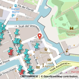 Mappa Via dei Pescatori, 57125 Livorno LI, Italia (0.09565)